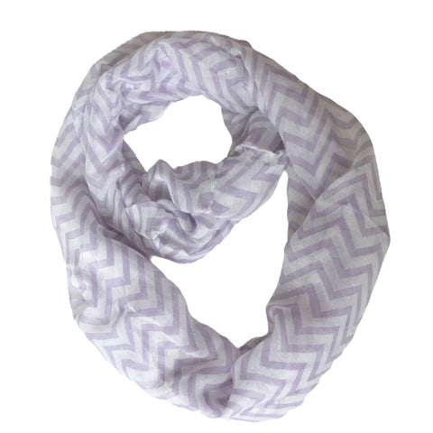 pastel chevron infinity scarf