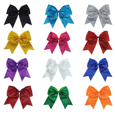 glitter hair bows cheer bows