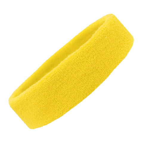 yellow sweatband headband