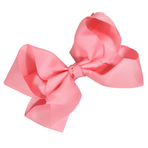 Pink classic clip hair bow