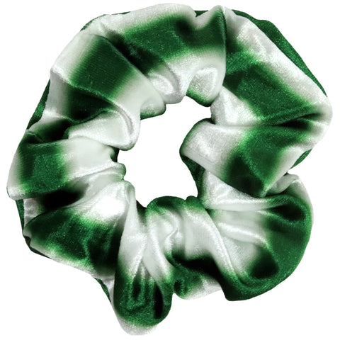 green ombre velvet scrunchie