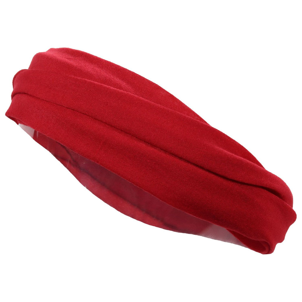 Multifunctional Headband Wide Yoga Running Workout Red