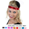Sequin Headband Girls Headbands Sparkly Flapper Stle Hair Head Bands 2 Tone You Pick Colors & Quantities