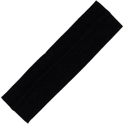 Cotton Headband Soft Stretch Black