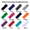 Wide Cotton Headbands Soft Stretch Headband Elastic Head Bands You Pick Colors & Quantities