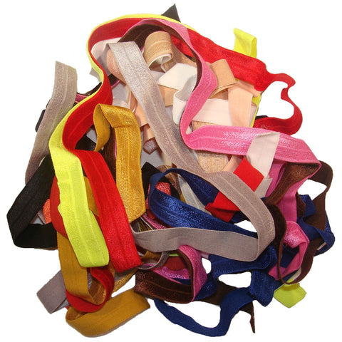 Fold Over Elastic Headbands You Pick Colors & Quantities