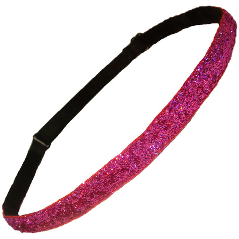 Adjustable Glitter Headband 1 Pink
