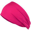 Performance Headband Moisture Wicking Athletic Sports Head Band Hot Pink