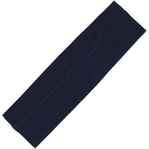 Cotton Headband Soft Stretch Headbands Sweat Absorbent Elastic Head Band Navy