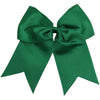 Forest Green Cheer Bow for Girls Large Hair Bows with Ponytail Holder Ribbon