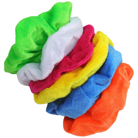 Velvet Scrunchies 6 Pack Brights