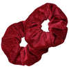 Velvet Scrunchies 2 Pack Maroon