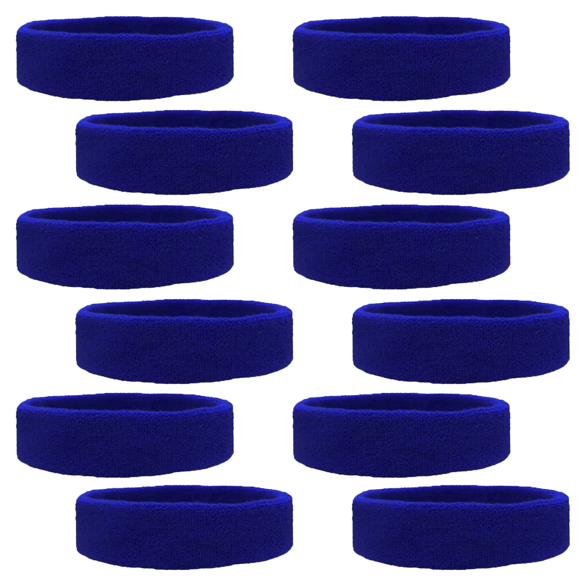 Download Sweatbands 12 Terry Cotton Sports Headbands Sweat ...