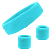 Sweatband Sets Terry Cotton Headband and 2 Wristbands Pack You Pick Colors & Quantities