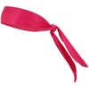 Tie Back Headband Moisture Wicking Athletic Sports Head Band Hot Pink