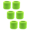 Sweatband for Wrist Terry Cotton Wristbands 6 Neon Green