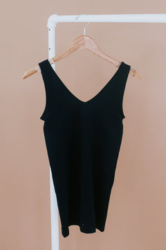 Thick Strap Basic Cami, Black