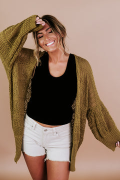 Love Language Knit Cardi, Bronze