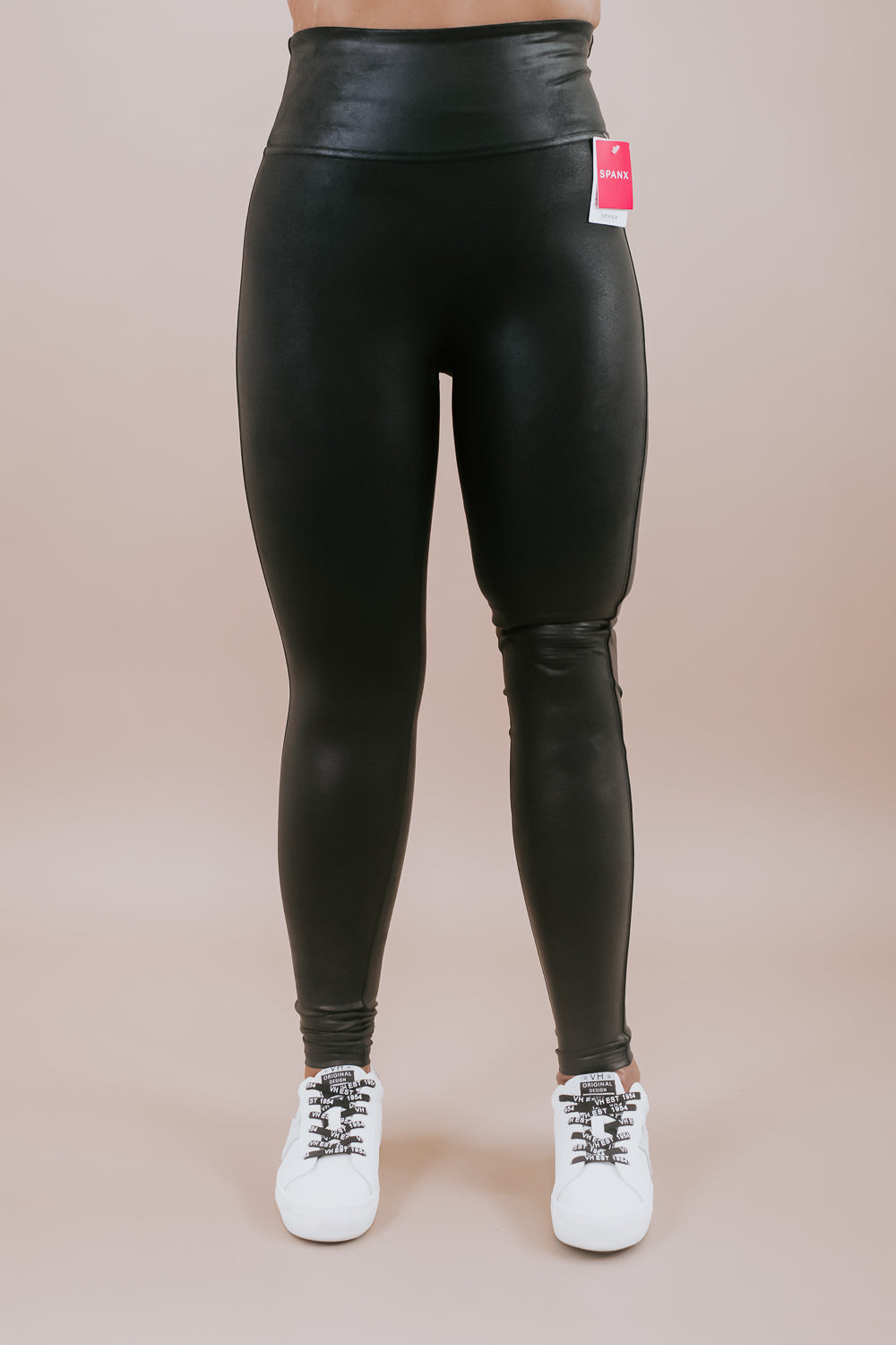Spanx Plus faux leather croc legging in black - ShopStyle Trousers
