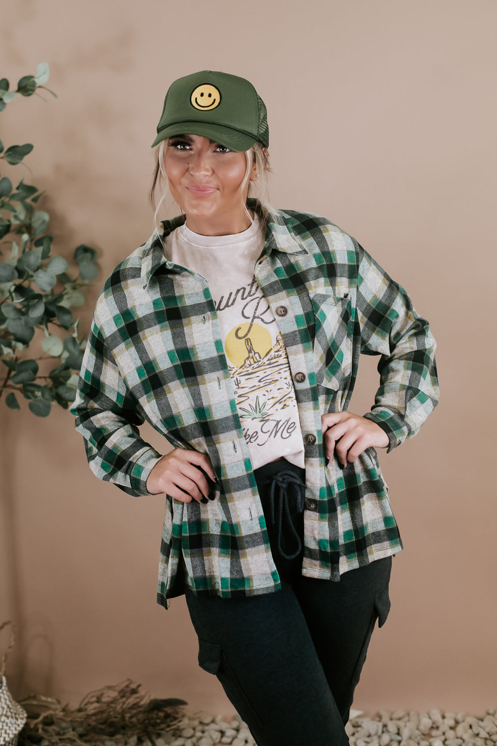 Season To Season Flannel , Orange/Black – Everyday Chic Boutique