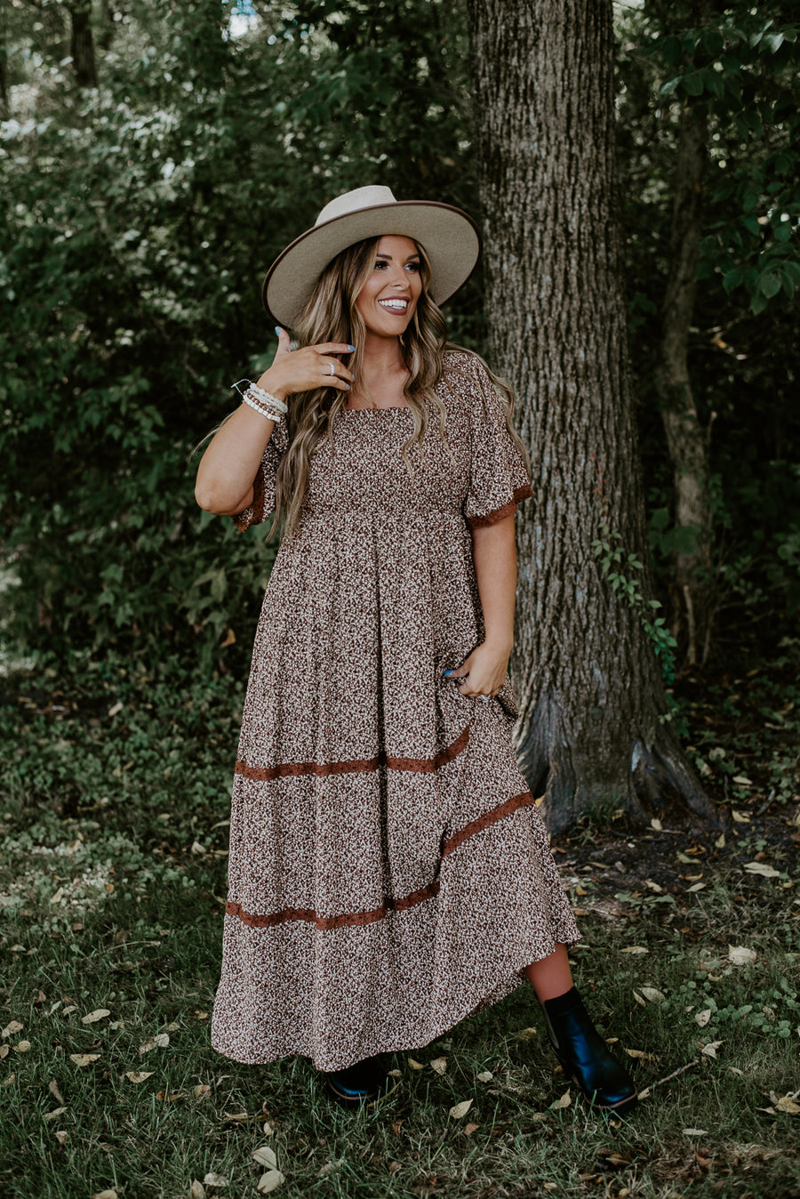 ECB Exclusive: Made For You Lace Maxi, Brown – Everyday Chic Boutique