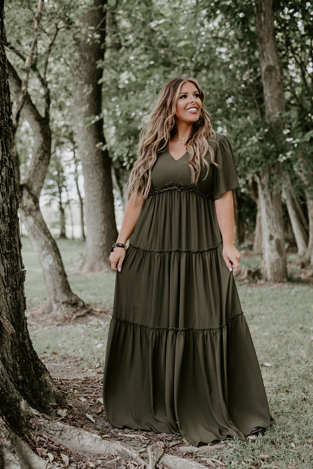 ECB Exclusive: Many Moments Floral Maxi Dress, Wine – Everyday