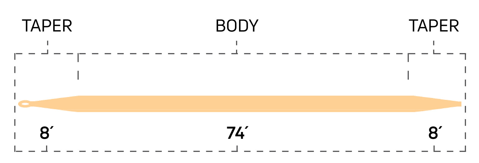 444 Peach Double Taper - Freshwater Floating Fly Line – Cortland