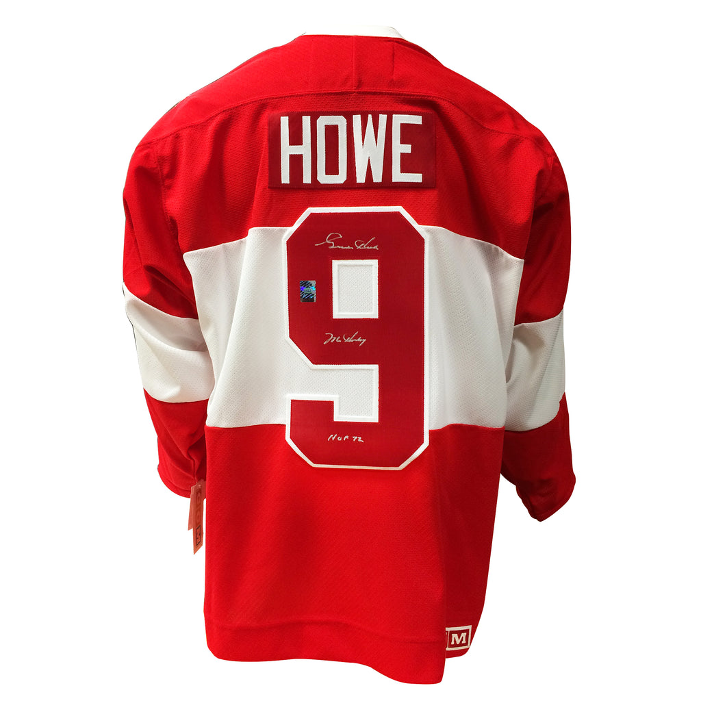 gordie howe signed jersey