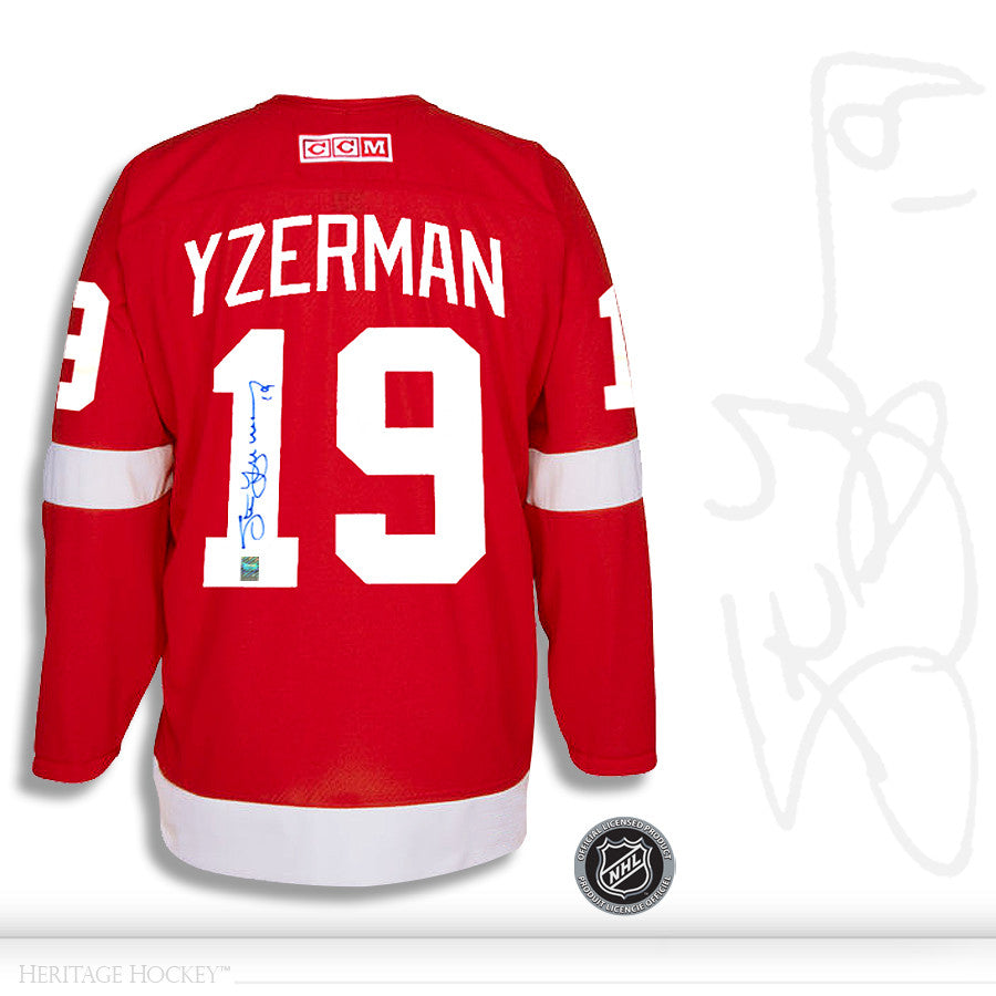 yzerman signed jersey