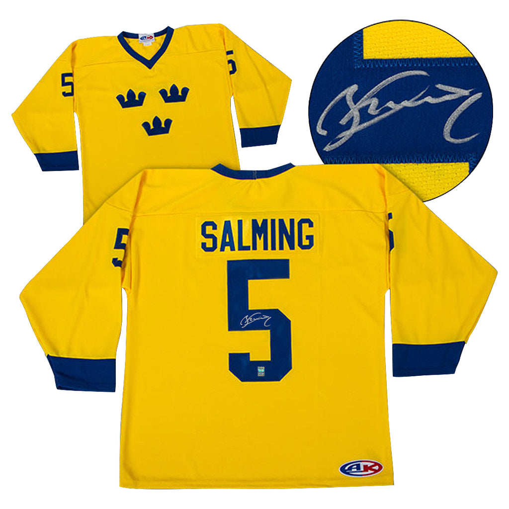 Börje Salming Signed Team Sweden Jersey 