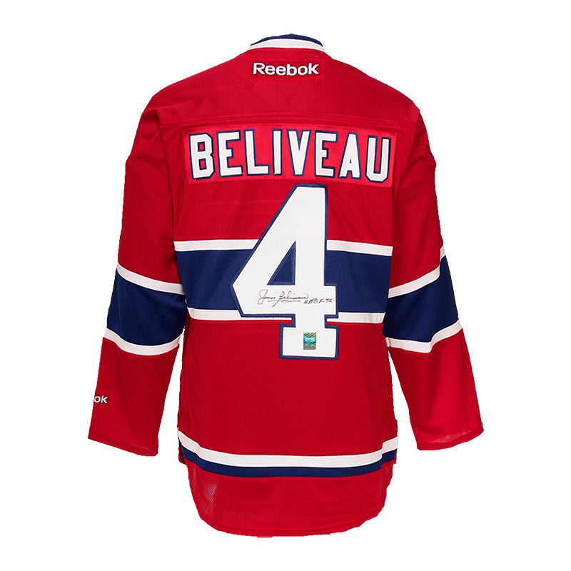 Jean Beliveau Signed Montreal Canadiens 