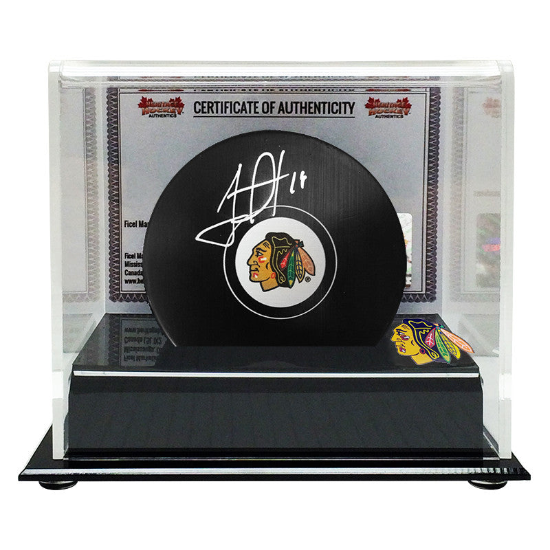 jonathan toews signed puck