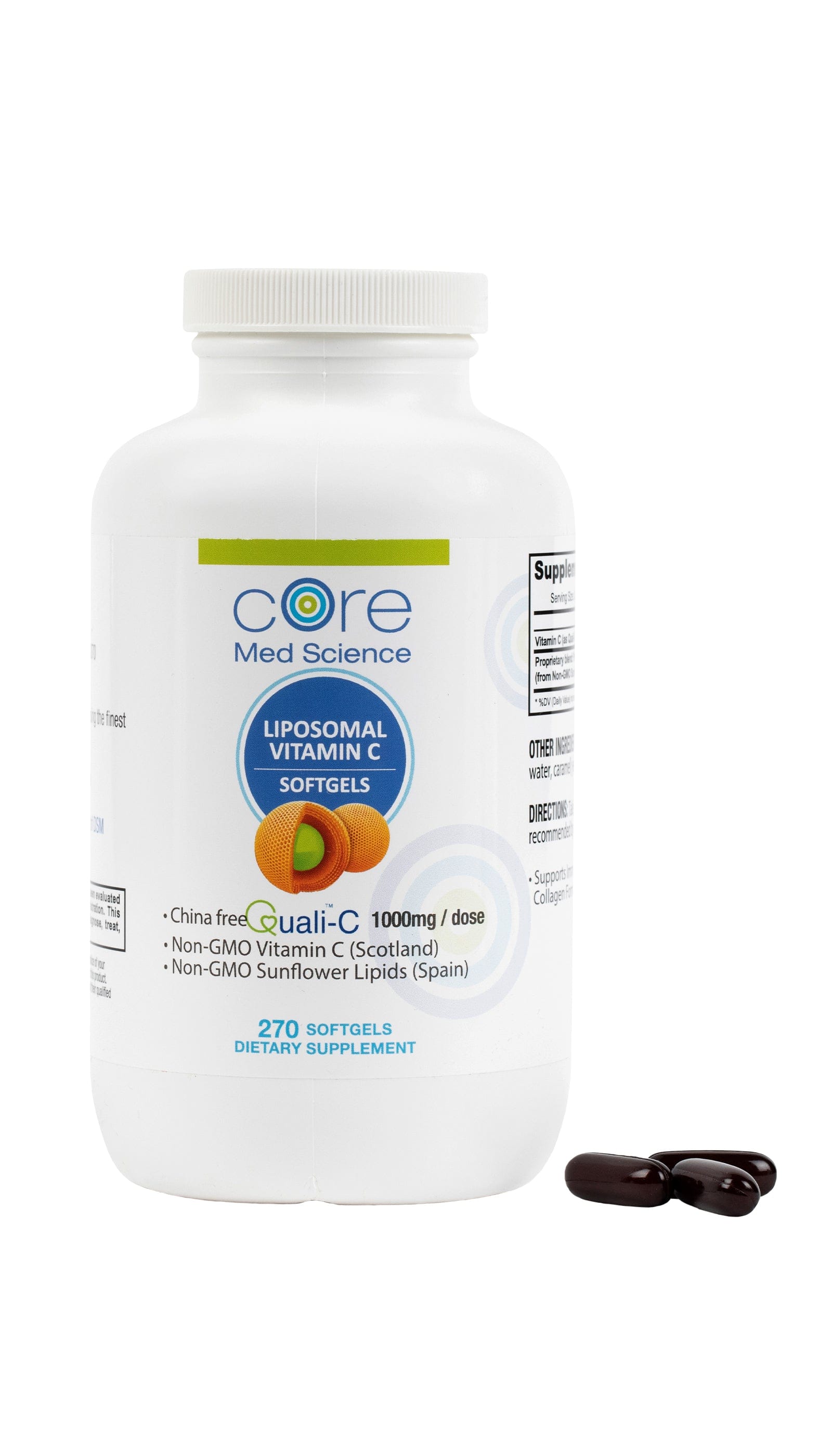 Liposomal Vitamin C - Softgels (270 Count / 90 Servings) - Core Med Science product image