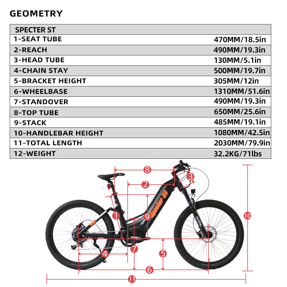 Eunorau-SpecterST-Mountain-Electric-Bike-Specs