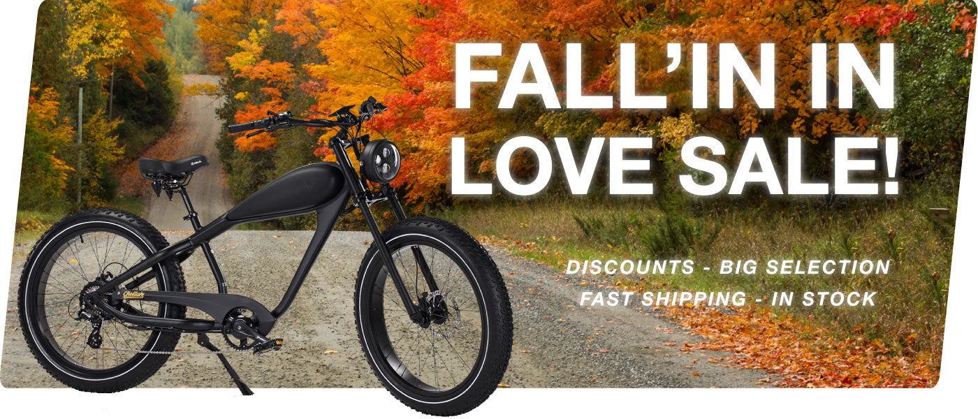 Fall-In In Love Sale on Electric Bikes, Scooters, and Trikes