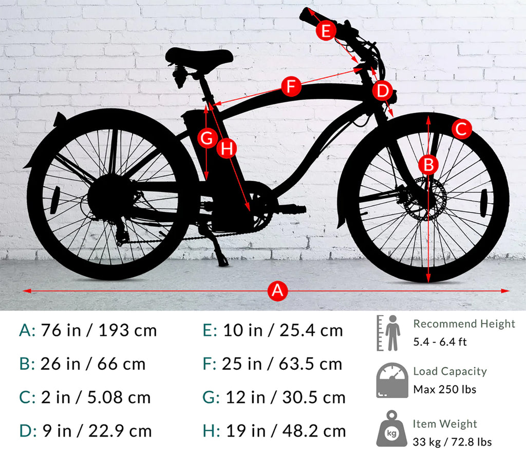 Tracer Omega Step Over Ebike Dimensions