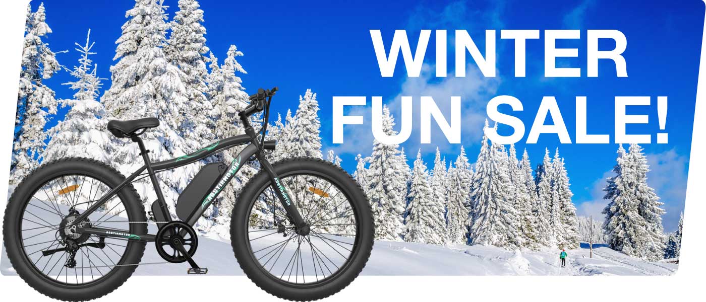 Winter Fun Sale on Electric Bikes, Trikes, and Scooters