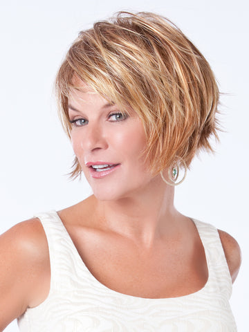 Short Blonde Synthetic wig by Toni Brattin