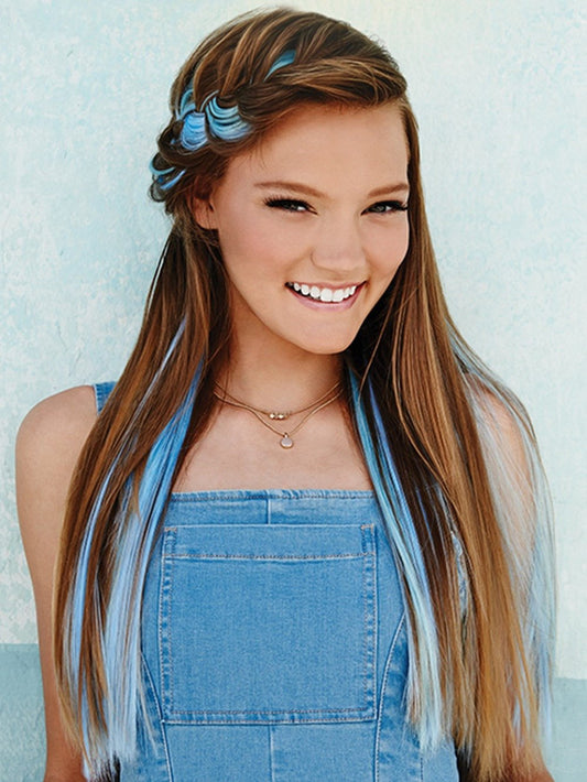 Hairdo Straight Color Extension Kit: Stormy Blue - 6 x 23 inch