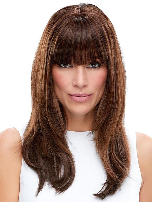 Easifringe Remy Human Hair Clip In Bangs Mono Base