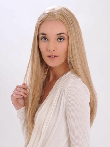 Long Blonde Human Hair Wig