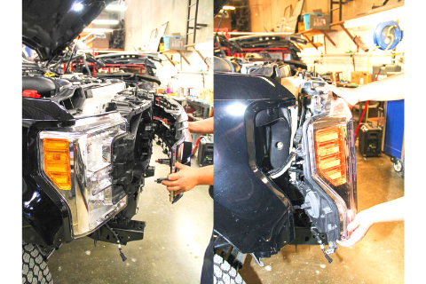 Applying the changes to the Ford F-250