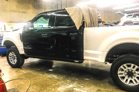 Applying the changes to the Ford F-250