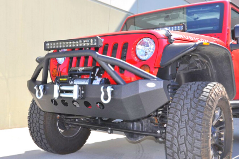 DV8 Hammer Forged Bumper & DV8 Mid-Width Winch-Ready Bumper