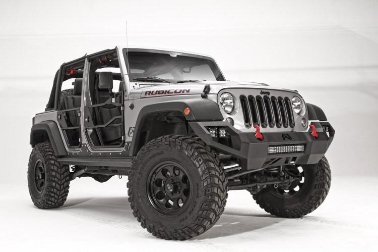 Fab Fours Lifestyle Winch Front Bumper Jeep Wrangler