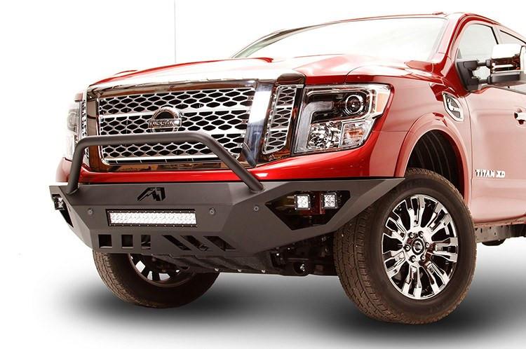 Fab Fours NT16-E3751-1 Nissan Titan XD 2016-2023 Vengeance Rear Bumper