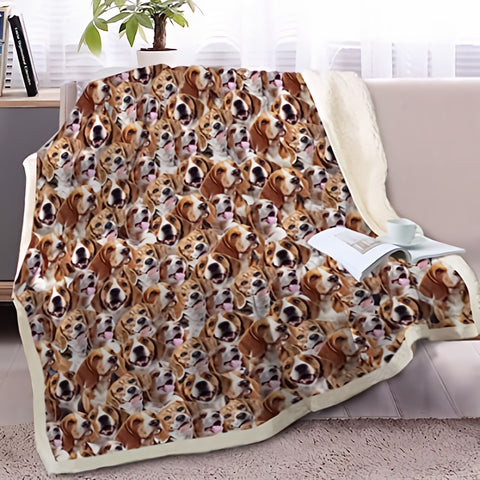 DJANDO Dog Blog-Beagle Throw Blanket