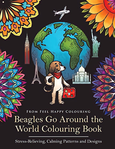 DJANGO DOG BLOG-Beagles Go Around the World Coloring Book