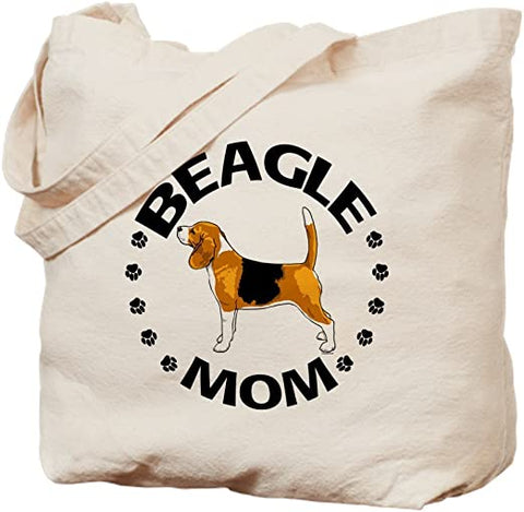 DJANGO DOG BLOG-‘Beagle Mom’ Canvas Tote Bag