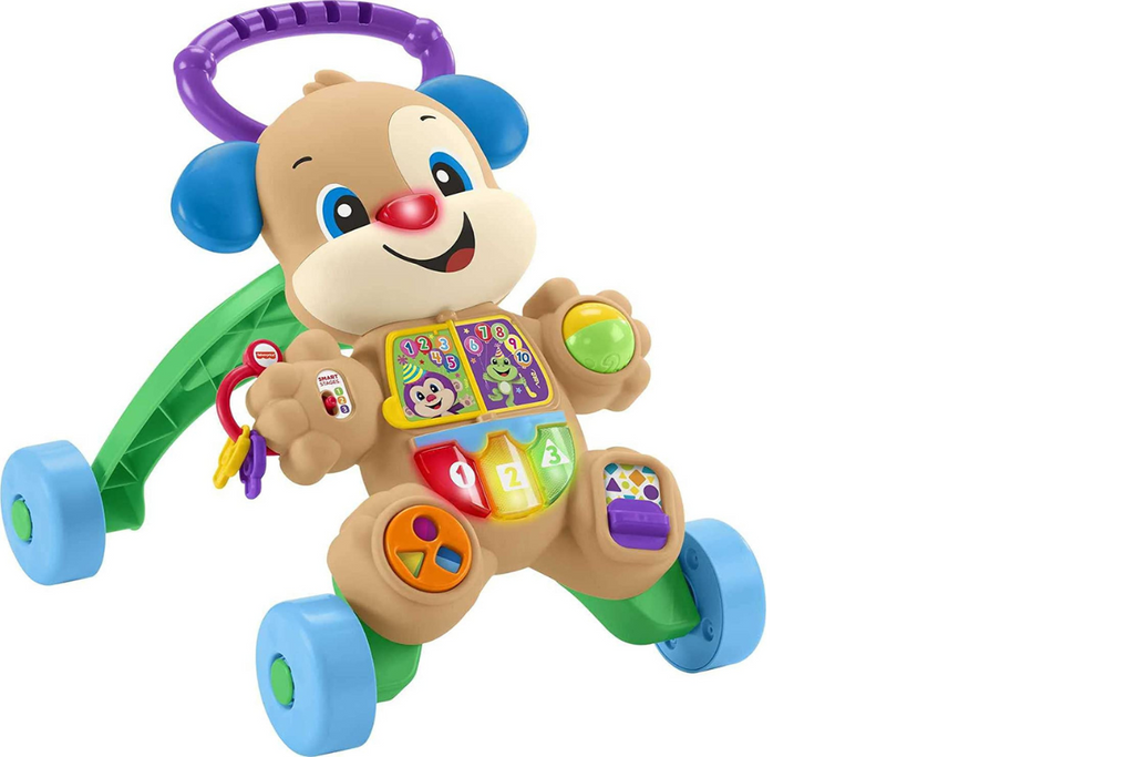  Fisher-Price Laugh & Learn Baby Walker and Musical Learning Toy with Smart Stages Educational Content, Learn with Puppy​